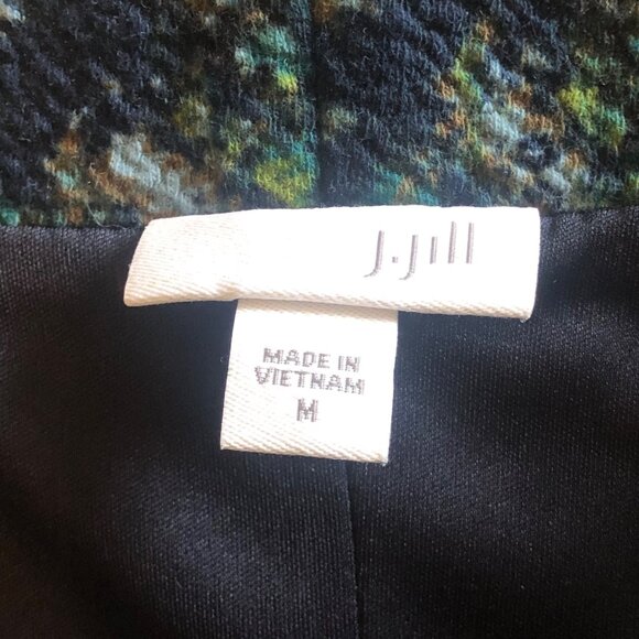 J Jill Size Medium Fully Lined Geometric Print Stretch Skirt - Picture 9 of 13